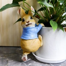 아이가든 정원꾸미기 소품 토끼 화분장식, 블루