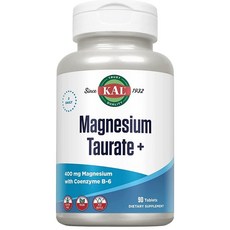 Kal 칼 마그네슘 타우레이트 유기염 400mg 비타민B6 90개입, 90개, 90정