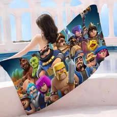 게임 목욕 타올 물 흡수 통기성 장식용 만화 비치 타월