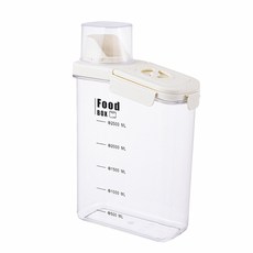 Nice For You U型口量杯提把密封罐, 1個, 透明