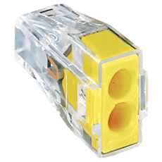 【WAGO】快速接頭773-102 雙孔安全省時接線連接器 (100入) 配線裝修建築室內適用, 1個