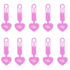형광 하트 백 라벨을 쉽게 찾을 수 있는 10PCS 수하물 라벨 여행 및 일상 사용과 호환되는 고유 수하물 식별자 PVC, 인광
