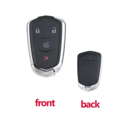 쿠쿠스토어 캐딜락 Xt5 XTS SRX Escalade ESV ELR 2014 2015-2018 수정 된 자동차 키 Fob 케이스 쉘 하우, 05 original-4 bottons