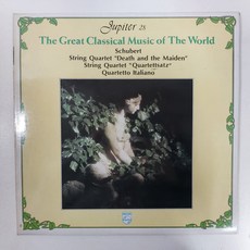슈베르트 현악사중주곡 제14번 죽음과 소녀 & 제12번 자켓NM 음반좋음NM LP초음파세척