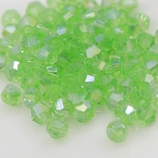 크리스탈 비즈 주판알 4mm 투명 AB 유리 마름모 비즈공예재료, 1세트, A6025