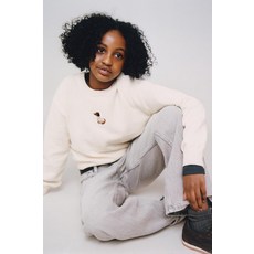 ZARA 자라 강아지 자수 니트 스웨터 - 라이트 베이지 JIP807 QZC275