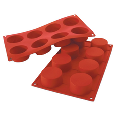 義大利Silikomart 8連布丁型矽膠模具 輕鬆製作美味布丁 耐高溫易脫模, 1個