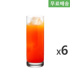 6p BOX 오션글라스 뉴욕 롱 드링크 320ml B07811 뉴욕 하이볼글라스, 6개, 투명