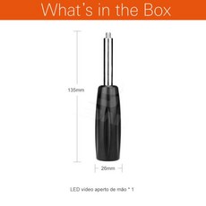 YONGNUO LED 비디오 라이트 핸드 그립/핸들 YN160 II 1/4 인치 20 수나사 포함