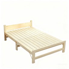 摺曡床 實木摺曡床 單人床 午睡床 硬闆床 學生宿舍床 陪護床, 實木床80*195cm(可搭本店床墊