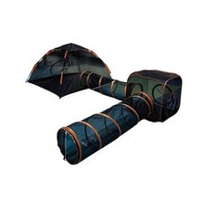 애견놀이터 강아지 놀이터 하우스 텐트 대형 마당 애견까페, 1개, A68 4피스 세트