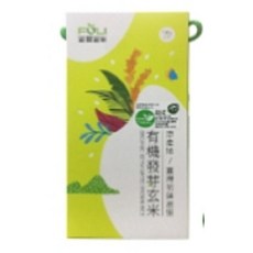 富麗 FULI 有機發芽玄米 花蓮富里鄉農會出品 1kg (2包裝), 1個, 發芽玄米1KG(一盒)(超取限購4包)