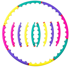 하루테 복부 운동 다이어트 훌라후프, 혼합, 1개, 1kg