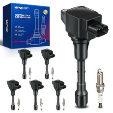 [2] OEM 퍼포먼스 UF549 점화 코일 4개 세트 및 이중 이리듐 스파크 플러그 닛산 알티마 로그 센트라 버사 버사 노트 로그 셀렉트 NV200 큐브 스즈키와 호환, 6*UF550& 6*1406
