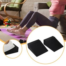 요가 폼 웨지 미끄럼 힐 엘리베이티드 손목 등받이 서포트 스쿼트 경사 블록 (필라테스 홈짐 운동용), Qibylift quat 웨지 블록 쌍, 미끄럼 방지