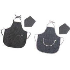 놀이앞치마 국내 데님앞치마 두건세트 (택1) 아동 미술 요리 놀이, 02.네이비