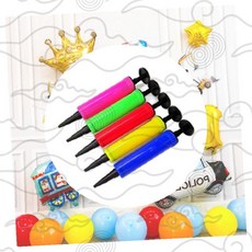 손펌프 미니 휴대용 풍선 에어펌프 튜브 소형 파티용품 생일 장식 다색상 펌핑기구, 1개, 색상랜덤