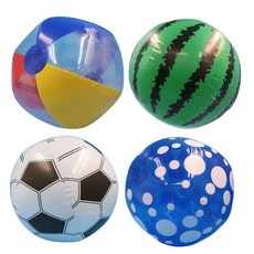 바다 물놀이 공놀이 비치볼 탱탱볼 4종 수영장에어볼 수박비치볼 비치바이볼 축구비치볼, 3색