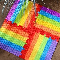 푸쉬팝 퍼즐 30cm 특대형 푸쉬팝매트 무제한연결가능 어린이 안전 매트 퍼즐팝잇 소근육발달 장난감 어린이교구, 1개