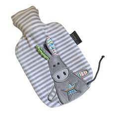 德國fashy立體小驢冷/熱兩用水袋0.8L，可愛造型，冷熱敷皆宜, 1個