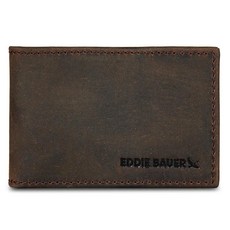 Eddie Bauer 남성용 슬림 지갑 | 머니 클립 RFID 보호 신분증 창 천연 가죽 EDC 엠보싱 - 탠 단일 사이즈 Edc 126799