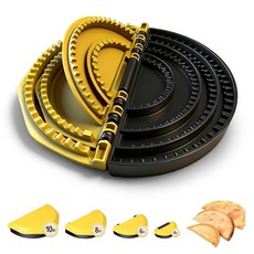 토르티야 실러 4-in-1 Crimp it 크림퍼 탈착식 10.2-15.2-25.4cm(4-6-8-10인치) 멀티 사이즈 퀘사디아 메이커 부리토 DIY 메이크 밀봉 타코, 토르티야 실러, 4-in-1 Crimp it 크림퍼,