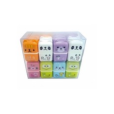 新全文具 動物滾輪橡皮擦 可愛造型 兒童文具 小獎品 滾輪塑膠擦, 1個, 36入超值組*1