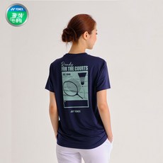 요넥스 배드민턴 코트일러스트 캐주얼 티셔츠 253TS055U