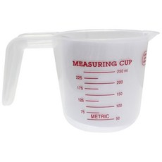 糖糖烘焙 三箭牌 耐熱PP量杯 250cc 500cc 1000cc 塑膠量杯 - 烘焙必備, single color, 1個, 250ml