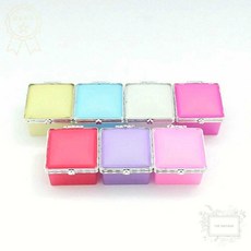 보석함 PVC 사각 케이스 색상 랜덤 다용도 소품 수납함 선물 상자