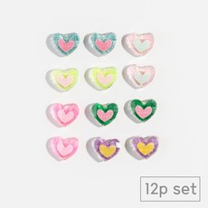 84x84 냉장고 현관문 자석 마그네틱, 블링하트12p