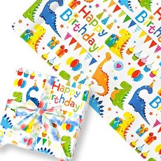 베러워커스 어린이 생일선물 포장지 대형, 1개, 혼합