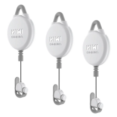 KIWI design VR線材管理系統 滑輪式VR電線收納 VR線纜固定 VR配件, 科技白, 3個, V2