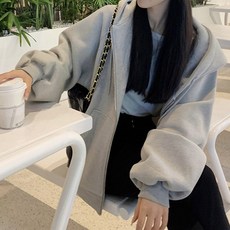 [기간한정 50%특가세일] 메이킹유 P6377기모후드집업