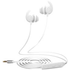 Hmusic 소음 차단 3.5mm 수면 유선 이어폰 WE01, 화이트