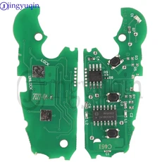 징유친 8P 0837220 D 433Mhz ASK ID48 칩 원격 자동차 키 아우디 A1 A3 TT S1 S3 Q3 2005 + 837 220 플립 F, 01 버튼 6개