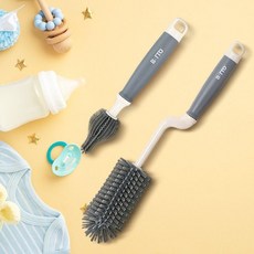 스토어연 실리콘납작모브러시 젖꼭지솔, 회전형