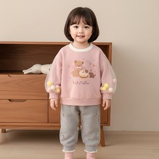 몽실이 베어케이크 여아 상하복 가을 어린이 아동 외출복 스웻셔츠 등원룩