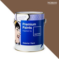 노루페인트 팬톤페인트 외부용 익스테리어, 1개, 무광 18-1033 Dachshund, 4L