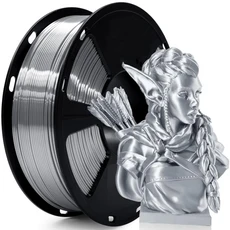 실크 골드 PLA 필라멘트 1.75mm 3D 프린팅 재료 - 광택이 나는 실키 메탈릭 프린터용 250g/500g 스풀, 11 250g silk silver