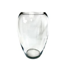 歐風縮口花瓶, 透明