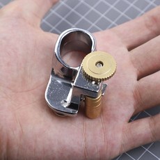 指環式皮條切割器 手工diy皮具皮繩肩帶裁切手持便攜式裁條分割器, 1個, 指環式皮條切割器【送三枚刀片】