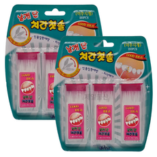 날개단 치간칫솔, 180개입, 2개