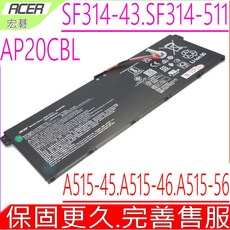 ACER AP20CBL 電池 原裝 SF314-43 A515-45 R5-5500U N20C12, 1個