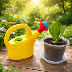 해바라기 물조리개 모래놀이 물뿌리개 가드닝 원예가드닝 화분 미니물뿌리개, 노랑, 2개