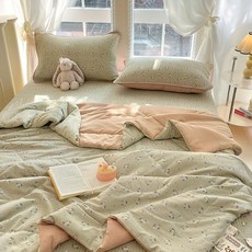 여름거즈이불 4중거즈이불 4중거즈블랭킷 거즈이불 4중거즈앞치마 모달와플블랭킷 모던하우스키즈냉감이불 인견블랭킷 4중요루거즈원단양면 모달담요 요루블랭킷 거즈면이불 3중거즈면이불, 1개, 티 야