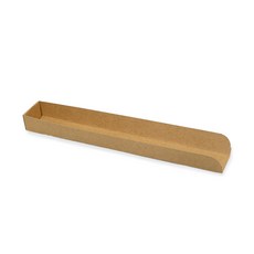 제이팩토리 꼬치트레이 크라프트 종이 받침 일회용 포장용기 27.5 x 4 x 2.5 cm, 100개, 100개