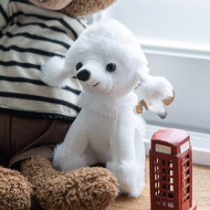 안녕나는강아지커튼집게 실내 인테리어 인형 소품 장식 꾸미기 고정 홀더, 3개, 화이트