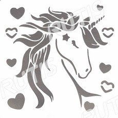 蝶古巴特 DIY 簍空模板 塗鴉模版 繪畫模版, 1個, ST-CU2-0245