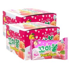꼬미볼 복숭아 사탕 캔디, 2박스